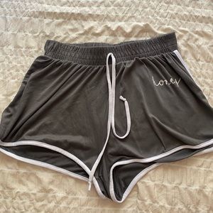 Grey Cozy Lounge Shorts